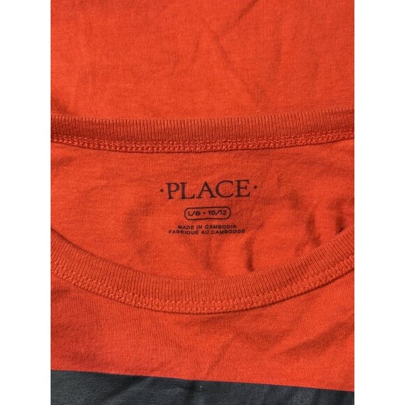 Set Of 4 Boys Place Long Sleeve Tops Size L 10-12 Cotton Yellow & White Graphic - Picture 11 of 15